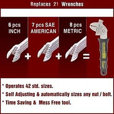 Ključevi: Univerzalni samopodešavajući ključ – Versa Wrench 21 u 1 - — 5