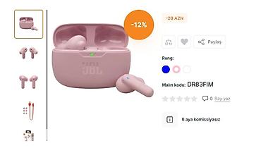 аудио конвертер: JBL simsiz qulaqlıq – DR83FIM - Tip: tam simsiz (TWS) in-ear - Şarj — 1