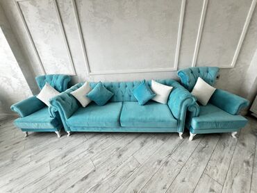 Tibbi çarpayılar: Türküaz məxməri salon dəsti 1800 alınıb 2 ıl bundan önce - Komplekt