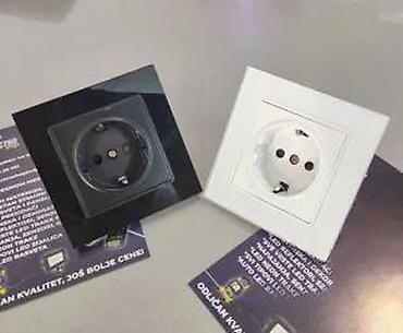 Utičnice: UTIČNICA SA STAKLENIM PANELOM STAKLENA UTIČNICA SA STEGAČIMA | *U — 6