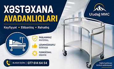 Xəstəxana avadanlıqları – peşəkar istifadəyə uyğun tibbi servis masası