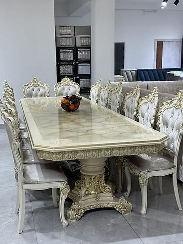 table study: Роскошный обеденный гарнитур в классическом стиле. Состав: - — 2