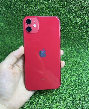 iphone 11 64: IPhone 11, Б/у, 64 ГБ, Красный, 79 %