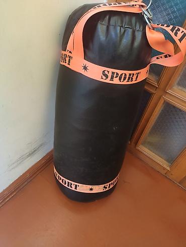 boks alceyi: Boks üçün asılqan zərbə kisəsi - Material: qalın, möhkəm süni dəri — 2