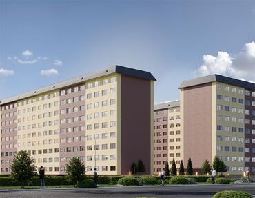 квартиры в рассрочку в бишкеке без первоначального взноса 2024: 1 комната, 45 м², Элитка, 2 этаж, ПСО (под самоотделку)