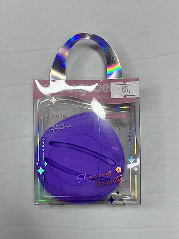 cd card: Силиконовый спонж для макияжа (фиолетовый) в подарочной упаковке с — 1