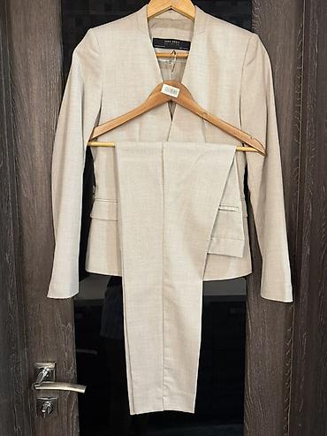 акция набор: Элегантный брючный костюм ZARA Basic в светлом благородном оттенке — 2
