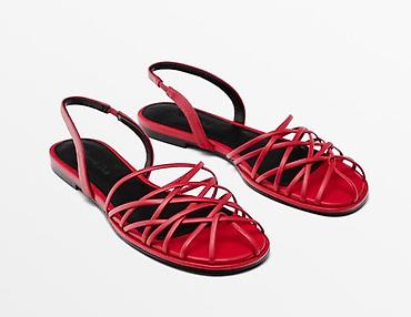 dutti: Босоножки, 37, Massimo Dutti, Новый, цвет - Красный, Самовывоз — 1