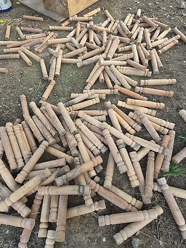balas: Taxta torna sütunçalar – mebel ayaqları/komponentləri - Material — 6