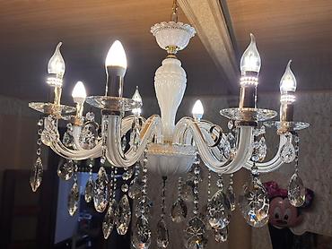 İşıqlandırma: Çılçıraq, 8 lampa, Şüşə — 2