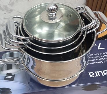 походный набор посуды: Набор кастрюль Берг Хофф бу в хорошем состоянии 6 штук