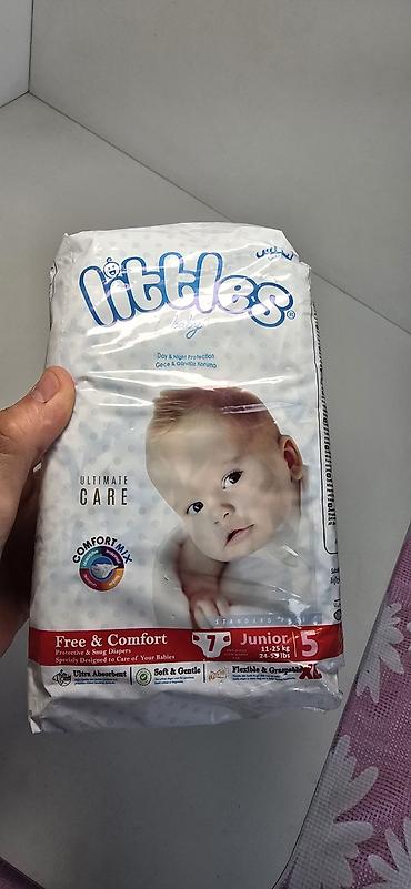 Другие детские вещи: Подгузники(Турция)"Littles" 5ый размер, в пачке 7 штук-85с. осталось — 1