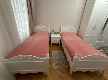 Yataq otağı dəstləri: İkinəfərlik çarpayı, Dolab, Komod, Termo, Türkiyə, İşlənmiş — 9