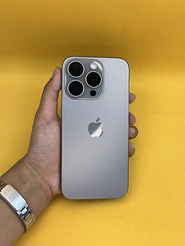 IPhone 15 Pro, Б/у, 256 ГБ, Natural Titanium, В рассрочку, 81 % at lalafo.kg IPhone 15 Pro, Б/у, 256 ГБ, Natural Titanium, В рассрочку, 81 %