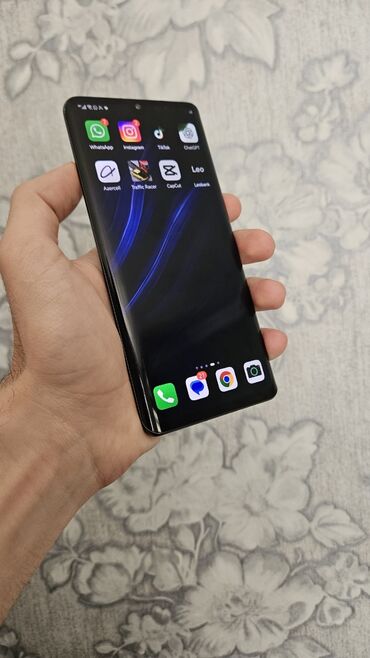 huawei modem qiymeti: Huawei P30 Pro, 256 GB, rəng - Göy, Barmaq izi, Simsiz şarj, İki sim kartlı