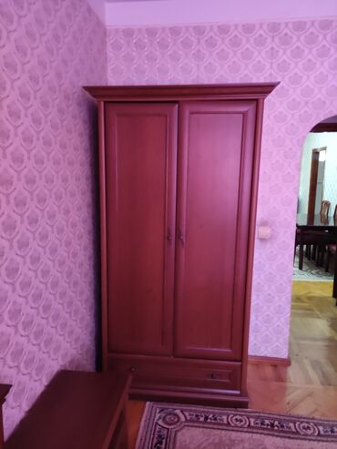 skaf satilir: Гардеробный шкаф, Б/у, 2 двери, Прямой шкаф, Азербайджан