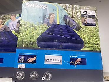 Матрастар: Надувной матрас Bestway (односпальный) - Размер: 185 × 76 × 22 см — 1