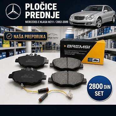 PLOCICE MERCEDES E KLASA W211 9 PREDNJE ZADNJE | Plocice mercedes e