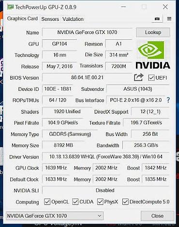 nvidia geforce: Видеокарта для ПК, Б/у, Asus, GeForce GTX, 8 ГБ — 4