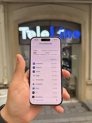 iphone xr: IPhone 15 Pro, 128 GB, Natural Titanium, Zəmanət, Kredit, Simsiz şarj — 7