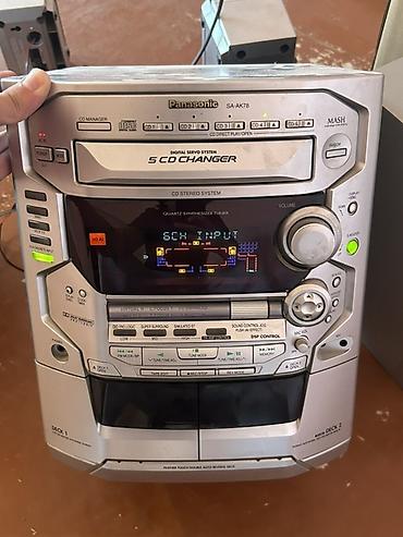 Panasonic SA-AK78 musiqi mərkəzi – tam dəst - 5 CD changer: eyni