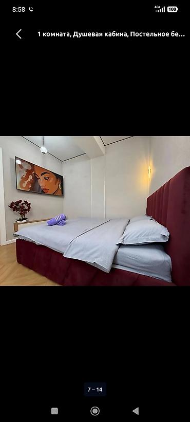 Посуточная аренда квартир: 1 комната, Душевая кабина, Постельное белье, Кондиционер — 18