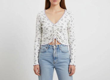 h m bluzka z kokardą: H&M, Bluzka damska, rozmiar S