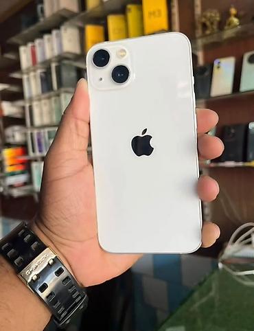 ref iphone: IPhone 13, 128 GB, Starlight, Zəmanət, Simsiz şarj, Face ID — 1