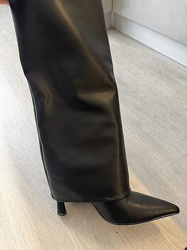 трико барсовка: Сапоги, 40, Б/у, цвет - Черный, Бесплатная доставка — 2