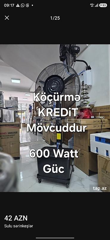 su cəni satılır: Sərinkeş MistFan600watt Sulu Sərinkeş Mist fan Model : MFM - S26 — 10