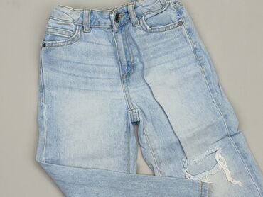 Jeansowe: Spodnie jeansowe, Reserved, 4-5 lat, 110, stan - Idealny