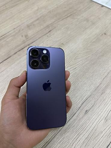 IPhone 14 Pro, Б/у, 256 ГБ, Deep Purple, Коробка