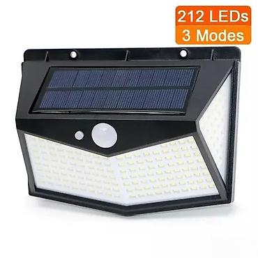 ikea predsoblja: Solarna LED zidna lampa sa senzorom pokreta – 212 LED, 3 režima rada — 1