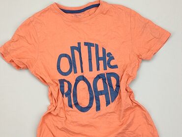 pomarańczowa koszulka dla chłopca: Koszulka, Destination, 12 lat, 146-152 cm, stan - Bardzo dobry