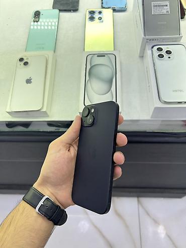 Mobil telefon və aksesuarlar: IPhone 15, 128 GB, Qara, Simsiz şarj — 4