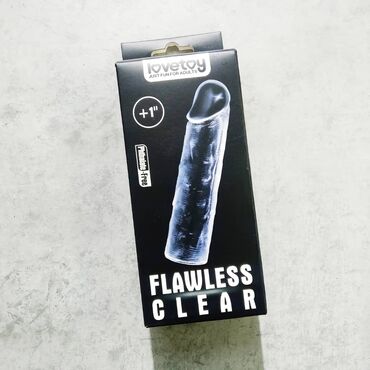 шампунь clear: Прозрачная насадка-удлинитель Flawless Clear Penis Sleeve Add 1 - 15,5