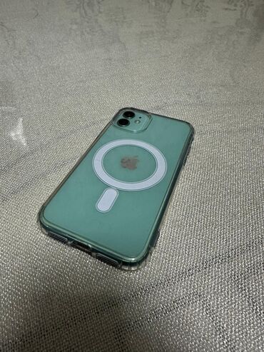 телефон арзан бу: IPhone 11, Новый, 64 ГБ, Зеленый, Чехол, 74 %