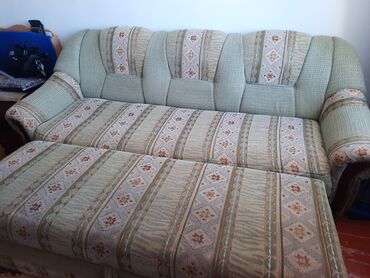 двухместный диван раскладной: Түсү - Жашыл, Колдонулган