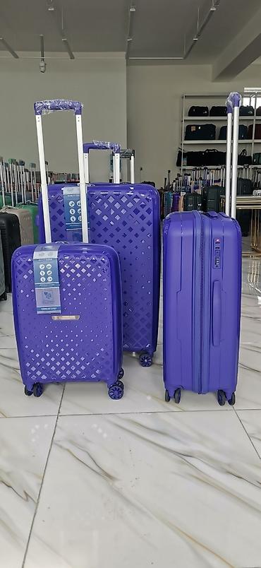 Çamadanlar: Silikon 3lü dəst endirimli çamadanlar Dəst olaraq endirimlə satılır — 11