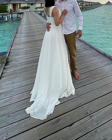 Вечерние платья: Вечернее платье, Классическое, Длинная модель, Шифон, Без рукавов, Открытая спина, Шлейф, S — 8