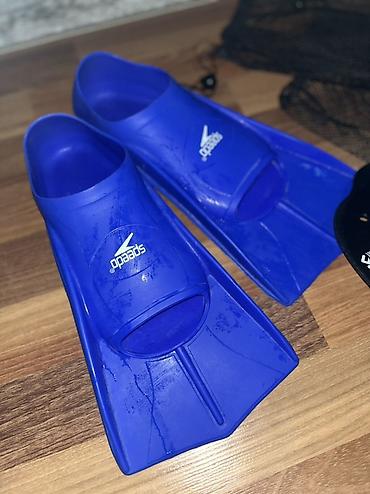 su alti ov: Üzgüçülük üçün avadanlıq dəsti - Üz qapaqları: Speedo marka, qısa — 4