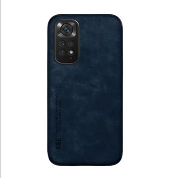 Yeni Redmi not 11 ucun deri kabura tund goy rengde. mastagadadi