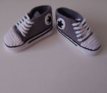 Patike: Heklane nehodajuće patike za bebe, dečake I devojčice, od pamučnog na lalafo.rs — 7 Patike: Heklane nehodajuće patike za bebe, dečake I devojčice, od pamučnog — 7