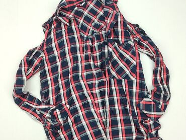 letnie sukienki z długim rękawem: Shirt 9 years, condition - Good, pattern - Cell, color - Blue