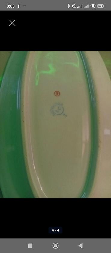 salat qabi: Porselen oval sos/servis qabı - Material: porselen - Forma: oval — 2
