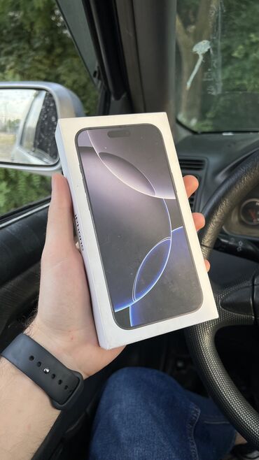 iphone x цена в бишкеке бу: IPhone 16 Pro Max, Б/у, 256 ГБ, Black Titanium, Зарядное устройство, Коробка, 100 %