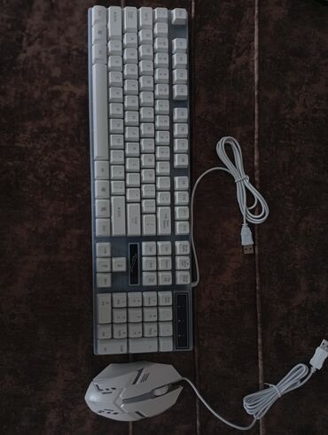 komputer klaviatura: USB klaviatura və siçan dəsti Məhsul haqqında: - Tam ölçülü, simli