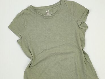 koszulka zielona: T-shirt, H&M, 8 years, 122-128 cm, condition - Very good
