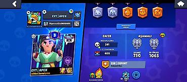 dayə axtariram: Brawl Stars oyunu üçün hesab - Kupa: 11,312 - Savaşçılar: 71/104 - — 3
