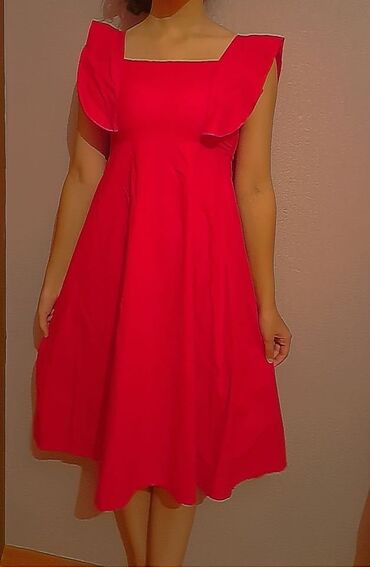 tünd qırmızı donlar: Вечернее платье, S (EU 36)